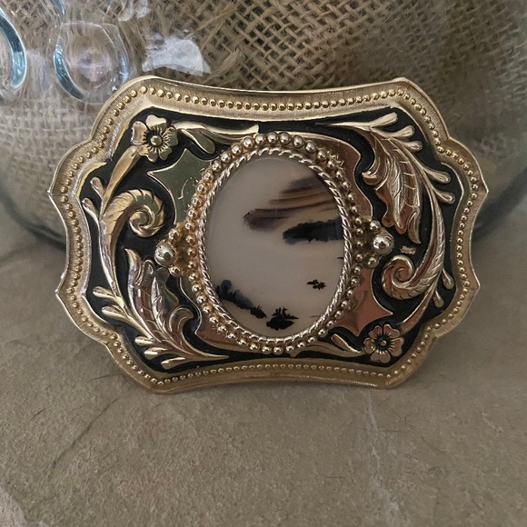 Other - Montana Agate Western Belt Buckle